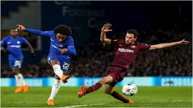 مباراة سابقة بين برشلونة وتشيلسي