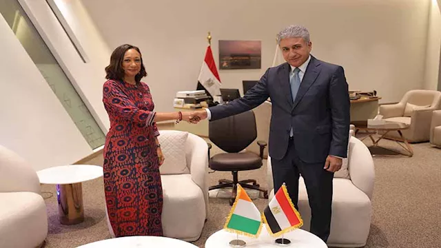 وزير الآثار يستقبل وزيرة الثقافة بكوت ديفوار لتعزي