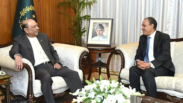 رئيس باكستان يستقبل وزير الخارجية المصري