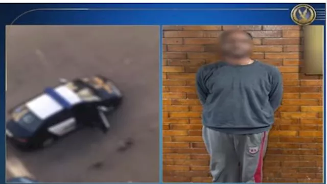 ضبط شخص غير متزن نفسيًا لتعديه لفظيا على الشرطة والمارة