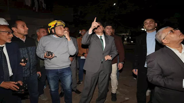 المهندس عادل النجار في موقع الحادث