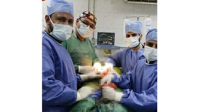مستشفى الفكرية بالمنيا ينقذ سيدة من طعن بالبطن