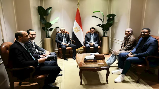 نعمة سيد مع وزير الشباب والرياضة