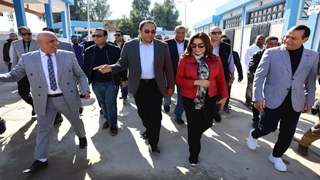 وزيرة التنمية المحلية تفتتح المحطة