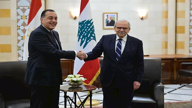 الدكتور مصطفى مدبولي مع نظيره اللبناني نواف سلام