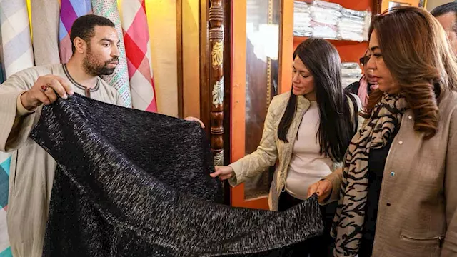 جانب من الزيارة لقرية النول