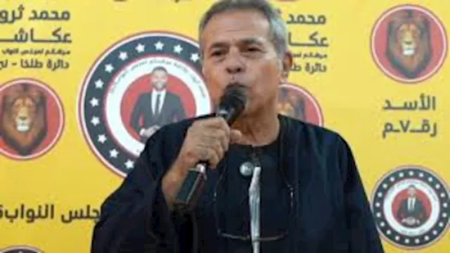 توفيق عكاشة في مؤتمر ابن عمه