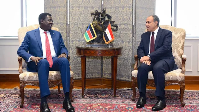وزير الخارجية المصري ونظيره الجنوب سوداني