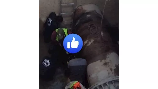 إنقاذ سيدة سقطت في بيارة مياه عميقة في السويس