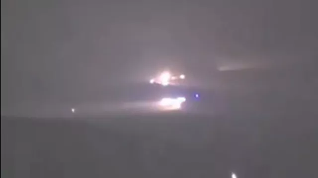 لحظة سقوط طائرة وفد ليبي في سماء تركيا