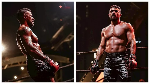 أحمد العوضي من كواليس مسلسل علي كلاي              