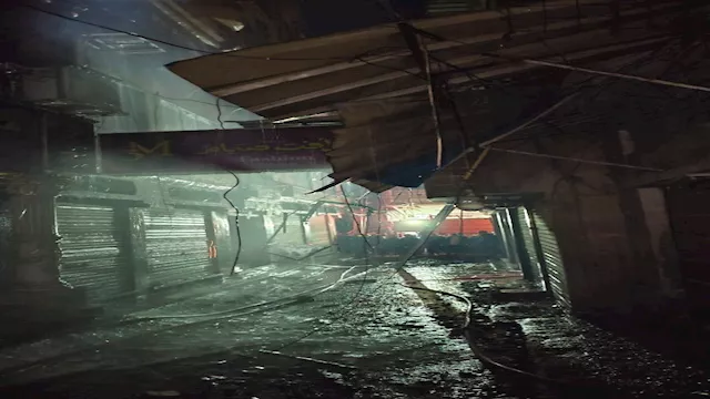 حريق مول رأفت صيام بمدينة المنصورة 