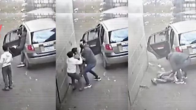 لحظات محاولة انتزاع طفل بالقوة