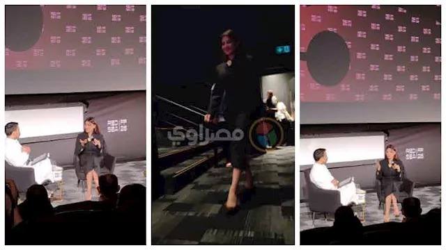 مي عمر خلال جلستها الحوارية