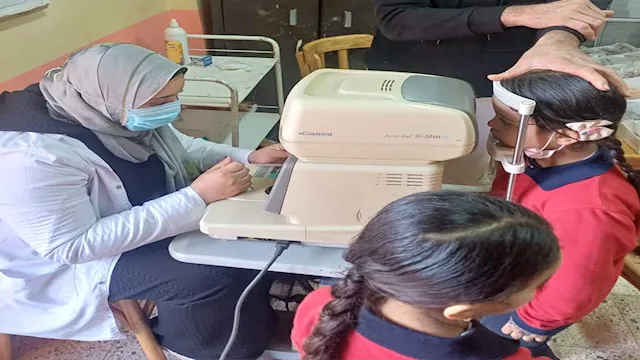 الكشف الطبي على الطلاب بالقليوبية