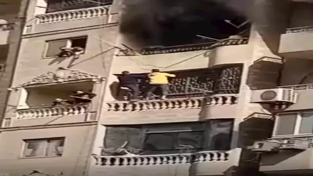  حريق شقة بفيصل 