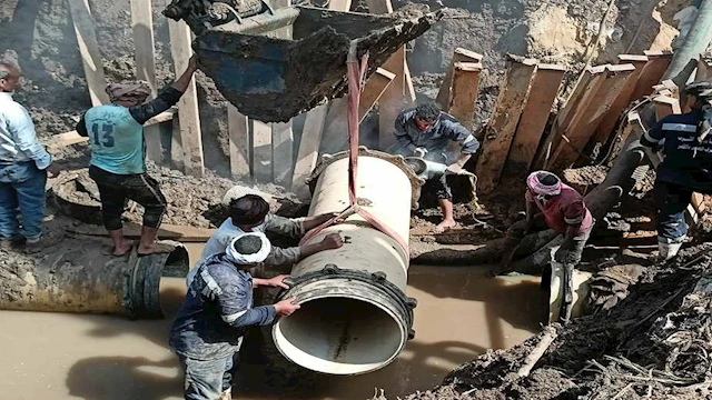 أعمال خطوط المياه