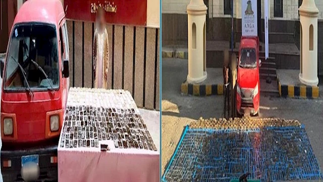 المتهمين + المضبوطات 