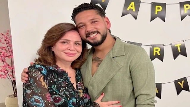 محمود شاهين والفنانة إلهام شاهين