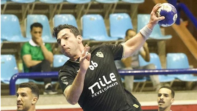 أحمد الأحمر لاعب الزمالك لكرة اليد