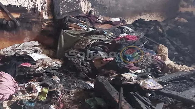 اثار الحريق