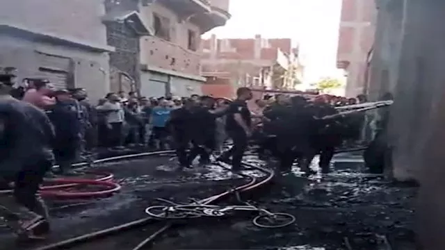 حريق منزل بطنطا