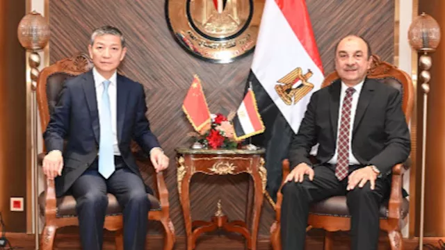 محمد شيمي يستقبل سفير جمهورية الصين الشعبية في مصر