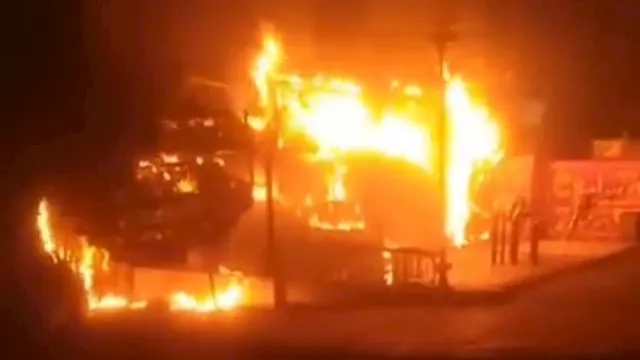 حريق مطعم ارشيفية