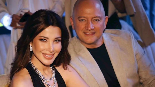 نانسي عجرم مع زوجها فادي الهاشم