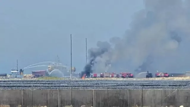 حريق بخزان ميثانول بميناء بوشهر الإيراني