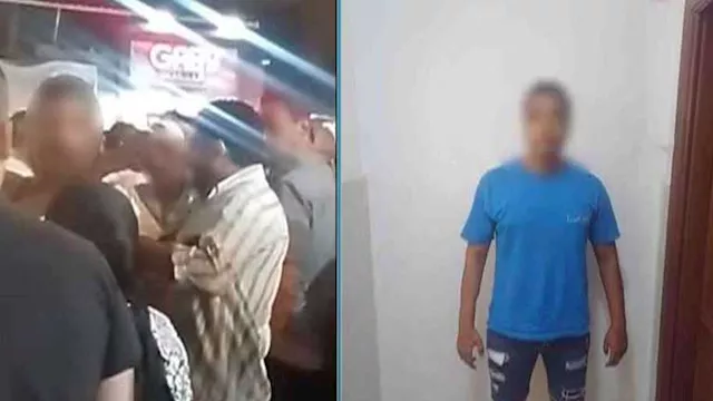 عامل يعتدي على فتاة أمام مسجد بدمياط