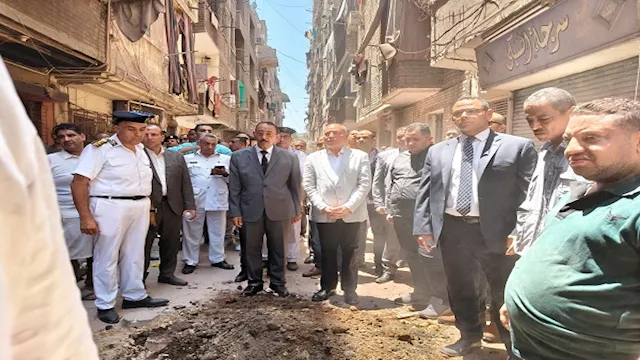مدير أمن ومحافظ القاهرة يعاينان موقع الحادث