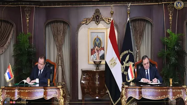 اجتماع الوزير مع نظيره الصربي