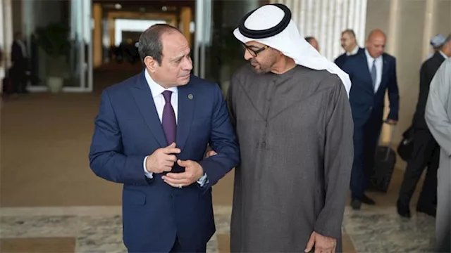 بن زايد يستقبل السيسي