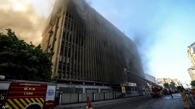 حريق سنترال رمسيس