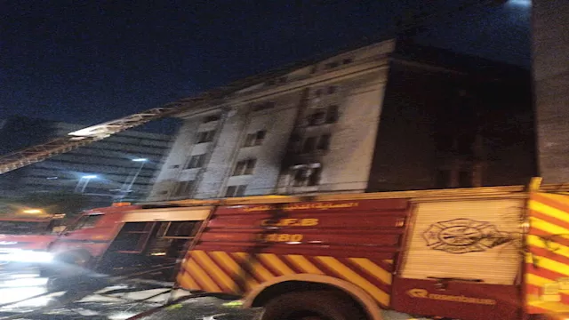 تجدد حريق سنترال رمسيس