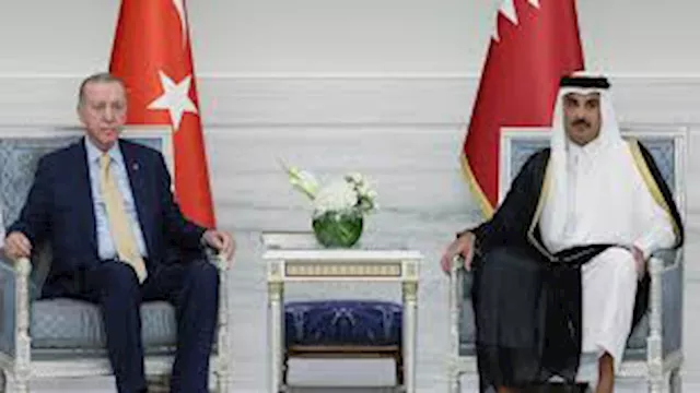 أمير قطر وأردوغان