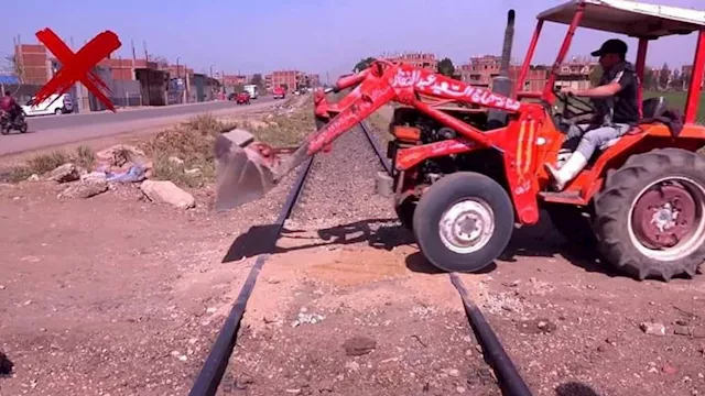 قضبان السكة الحديد