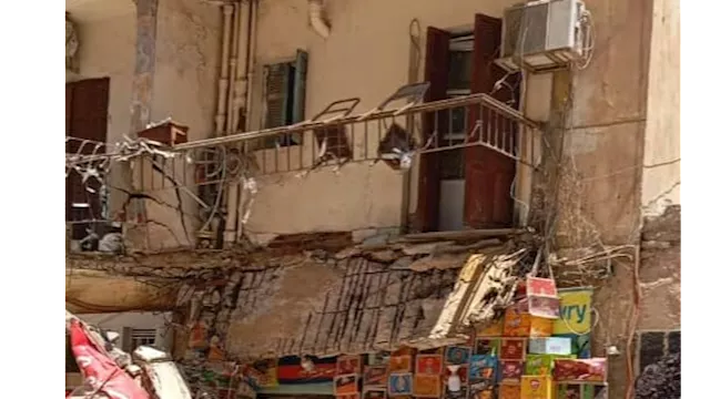 سقوط البلطونه على المحل