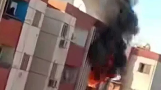 المروحة وقعت مولعة.. السيطرة على حريق بعيادة أطفال