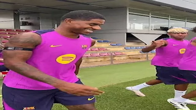 راشفورد في تدريبات برشلونة