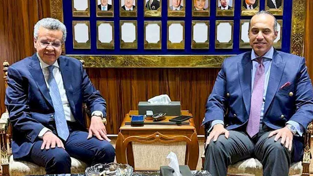 المستشار محمود فوزي يلتقي المستشار محمد الفيصل