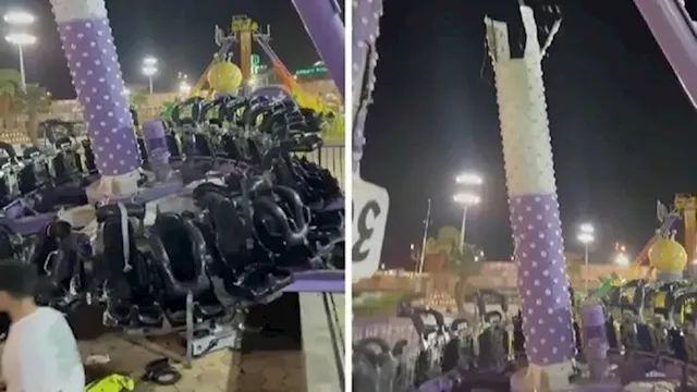 انهيار لعبة في ملاهي الطائف