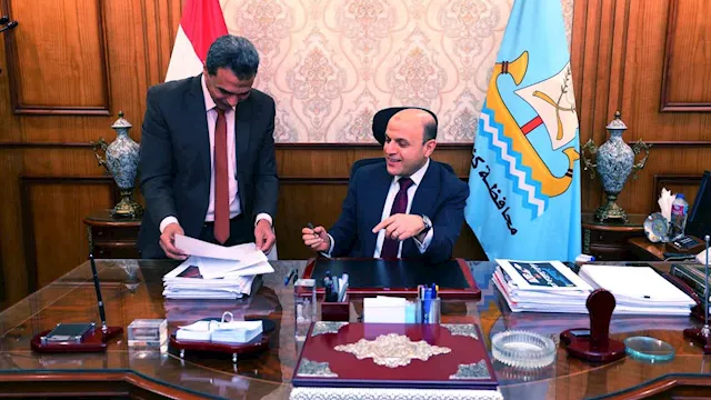 محافظ كفر الشيخ مع وكيل وزارة التربية والتعليم