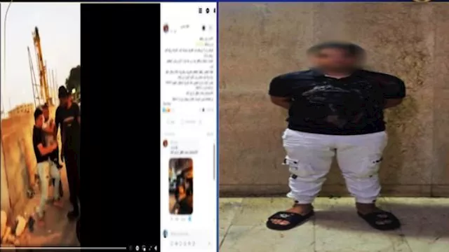 سائق يعتدي على رجل وزوجته