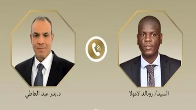 وزير الخارجية الدكتور بدر عبد العاطي مع رونالد لام