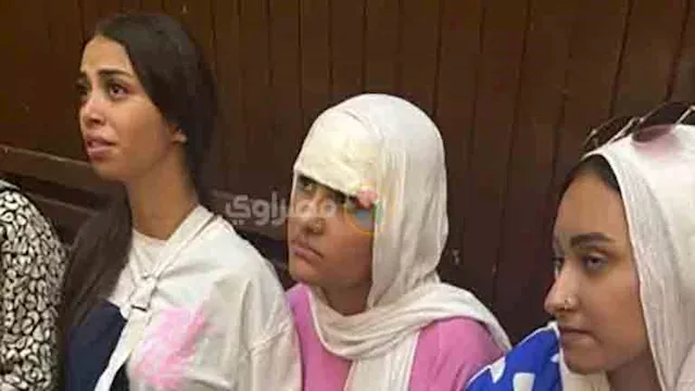 مشاهد من محاكمة المتهمين في مطاردة فتيات أكتوبر