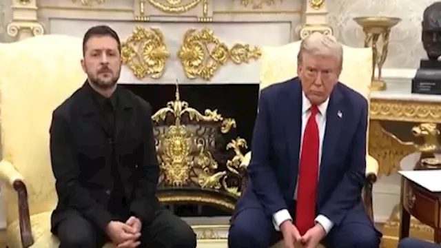 دونالد ترامب وفولوديمير زيلينسكي