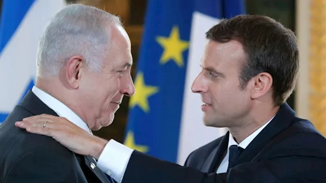 ماكرون ونتنياهو 