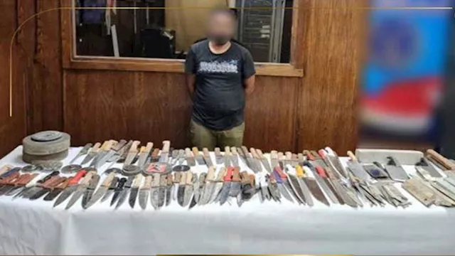 ضبط ترسانة سلاح أبيض داخل ورشة سرية لتصنيع الأسلحة